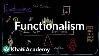 Functionalism  Society and Culture  MCAT  Khan Academy [upl. by Anawahs]