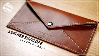 Making a Leather Envelope  Free PDF Pattern [upl. by Ornstead518]