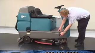 How to Operate The Tennant T7 Rider Floor Scrubber [upl. by Metzger]