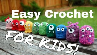 9 Super Easy Crochet Projects for Kids to Make [upl. by Kelbee]