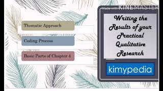 How to Write Chapter 4 Qualitative Research or Practical Research 1 [upl. by Vijar]