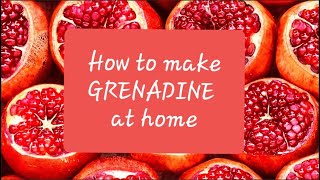 HOW TO MAKE GRENADINE SYRUP AT HOME  FOR MOCKTAILSCOCKTAILS  GRENADINE AT HOME  GRENADINE SYRUP [upl. by Thorndike]