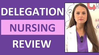 Delegation Nursing NCLEX Questions Review RNLPNUAP Duties Scope of Practice [upl. by Ingraham]