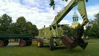 Multicar IFA M25 plus T174 2 Bagger Frotschirtt im Einsatz [upl. by Akinet]