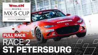 2025 IMSA Whelen Mazda MX5 Cup at St Petersburg  Race 2  Florida [upl. by Danziger123]