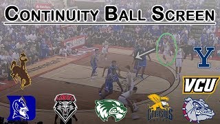 The Most Run Play in College Basketball Continuity Ball Screen [upl. by Nwahsel34]