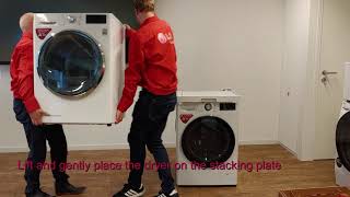 LG Washing Machine  How to stack an LG Dryer on an LG Washer with a Stacking Plate [upl. by Subir]