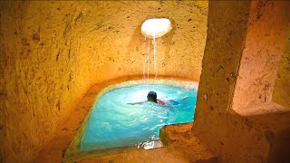 This Summers Living amp Building Underground Temple Tunnel House With Swimming Pools [upl. by Ezitram67]