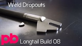 Longtail Bicycle Frame Build 08  TIG Weld Dropouts [upl. by Kariv205]