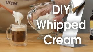 DIY whipped cream in 60 seconds [upl. by Nohshan]