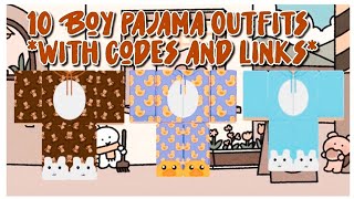 10 Pajama Roblox Boy Outfits with codes and links [upl. by Tull]