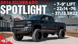 HUGE 2014 SILVERADO SPOTLIGHT  79” Lift 22x14’s amp 37’s [upl. by Dowlen]