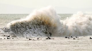 Surfing Mutant Waves at Californias Beast of Backwash Sandspit [upl. by Alejoa]