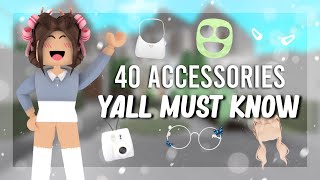 40 Cute Aesthetic accessories WITH CODES  bloxburg [upl. by Aisan67]