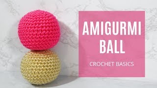 How To Crochet  Easy Beginners Amigurumi Basic Ball LUNA Head Sphere [upl. by Sivad31]