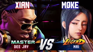 SF6 ▰ XIAN Dee Jay vs MOKE Mai ▰ High Level Gameplay [upl. by Yrad]