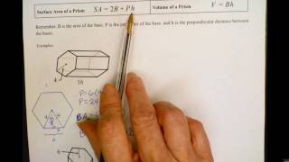 Surface Area and Volume of Hexagonal Prisms Part 2 [upl. by Danette926]