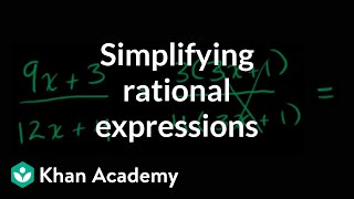 Simplifying rational expressions introduction  Algebra II  Khan Academy [upl. by Annasoh]