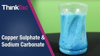 Precipitation  Copper Sulphate amp Sodium Carbonate  ThinkTac [upl. by Idnil]