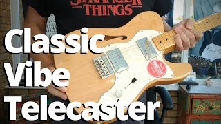 Squier Classic Vibe 70s Telecaster Thinline Review [upl. by Aitel]