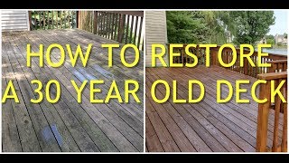 How to Restore a 30 Year Old Deck [upl. by Pietra]