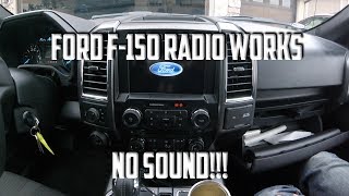 Ford F150 Radio Works  No SoundAudio  How to Fix [upl. by Sil]