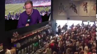 Bar goes wild for Cris Collinsworth Sunday Night Football slidein [upl. by Jany]