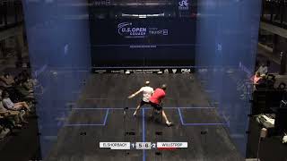 James Willstrop vs Marwan ElShorbagy  US Open 2021 [upl. by Anait]