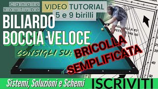 BILIARDO v41 BRICOLLA SEMPLIFICATA DI EFFETTO 3 LETTURA A VENTAGLIO [upl. by Riordan]