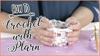 How To Crochet With Plastic Bags Crochet Plarn Tutorial [upl. by Rhoda971]