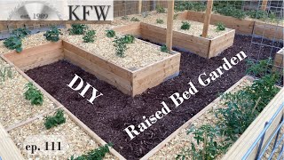 ep 111  How to Build a Raised Bed Planter Garden  Weekend Project [upl. by Angelika]