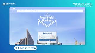 How to generate QR Code with Metrobank Online [upl. by Ludlew34]