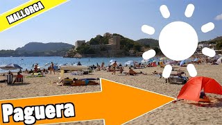 Peguera Majorca Spain Tour of beach and resort [upl. by Frantz]