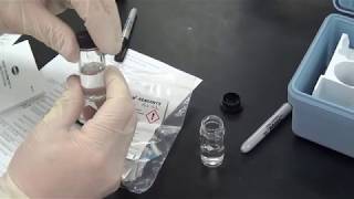 Chlorine HACH Kit Colorimetric Method [upl. by Dnaletak933]