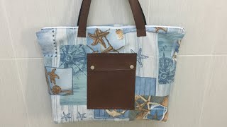 Coudre un sac de plage Tuto Couture Madalena [upl. by Micky]