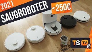 SAUGROBOTER TEST 2021 Günstig ► Die TOP 5 besten Staubsauger Roboter unter 250€ im Vergleich [upl. by Peursem]