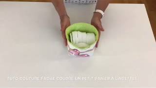 Coudre un petit panier à lingettes  Tuto Couture Madalena [upl. by Adne]