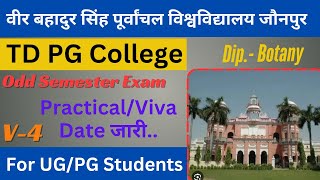 V4 TD College PracticalViva News  TDPG College  Vbspu latest News  Vbspu Result 2025  Vbspu [upl. by Masha]