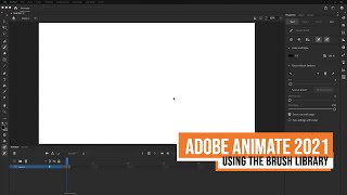 Adobe Animate CC 2021  Using the Brush Library [upl. by Gnohp]