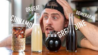 4 EASY to Make Cocktail Syrups  grenadine amp orgeat [upl. by Molli771]