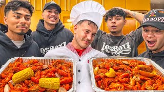 MAKING THE BEST CRAWFISH BOIL FT LOS BOYZ [upl. by Artimed]