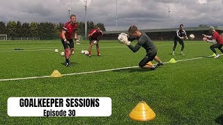 Goalkeeper Fitness Drills and Handling  Goalkeeper Sessions  Episode 30 [upl. by Shutz]