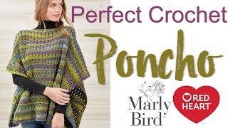 How to Crochet Perfect Easy Poncho [upl. by Nahsyar]