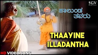 Halunda Thavaru Kannada Movie Songs  Thaayine Illadantha HD Video Song  DrVishnuvardhan Sithara [upl. by Lukin]