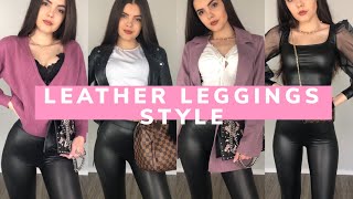 Leather Leggings Style  2020  Lara Benjamina [upl. by Kcirde]