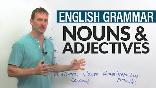 Parts of Speech in English Grammar NOUNS amp ADJECTIVES [upl. by Abisha]