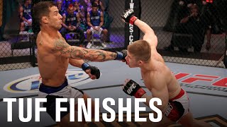 Best Finishes From The Ultimate Fighter [upl. by Nosittam837]