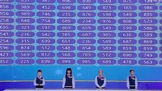 Impossible Challenge Teenagers mentally calculate 100 3digit numbers in seconds [upl. by Fulmer305]