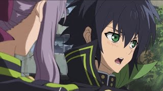 Seraph of the end Yuichiro and Shinoa English Dub Anime [upl. by Alfonse375]