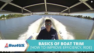 How To Trim Your Boat Basics Of Boat Trim  BoatUS [upl. by Ffoeg]